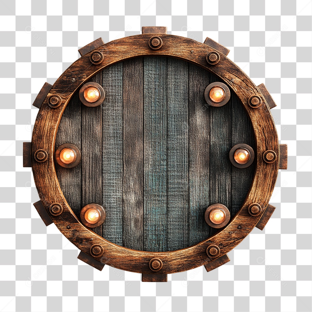 Placa de Madeira PNG Transparente