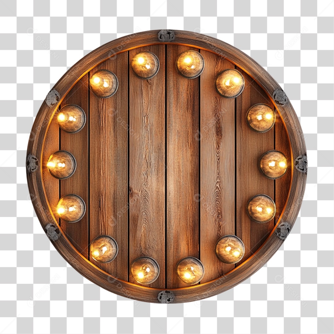 Placa de Madeira PNG Transparente