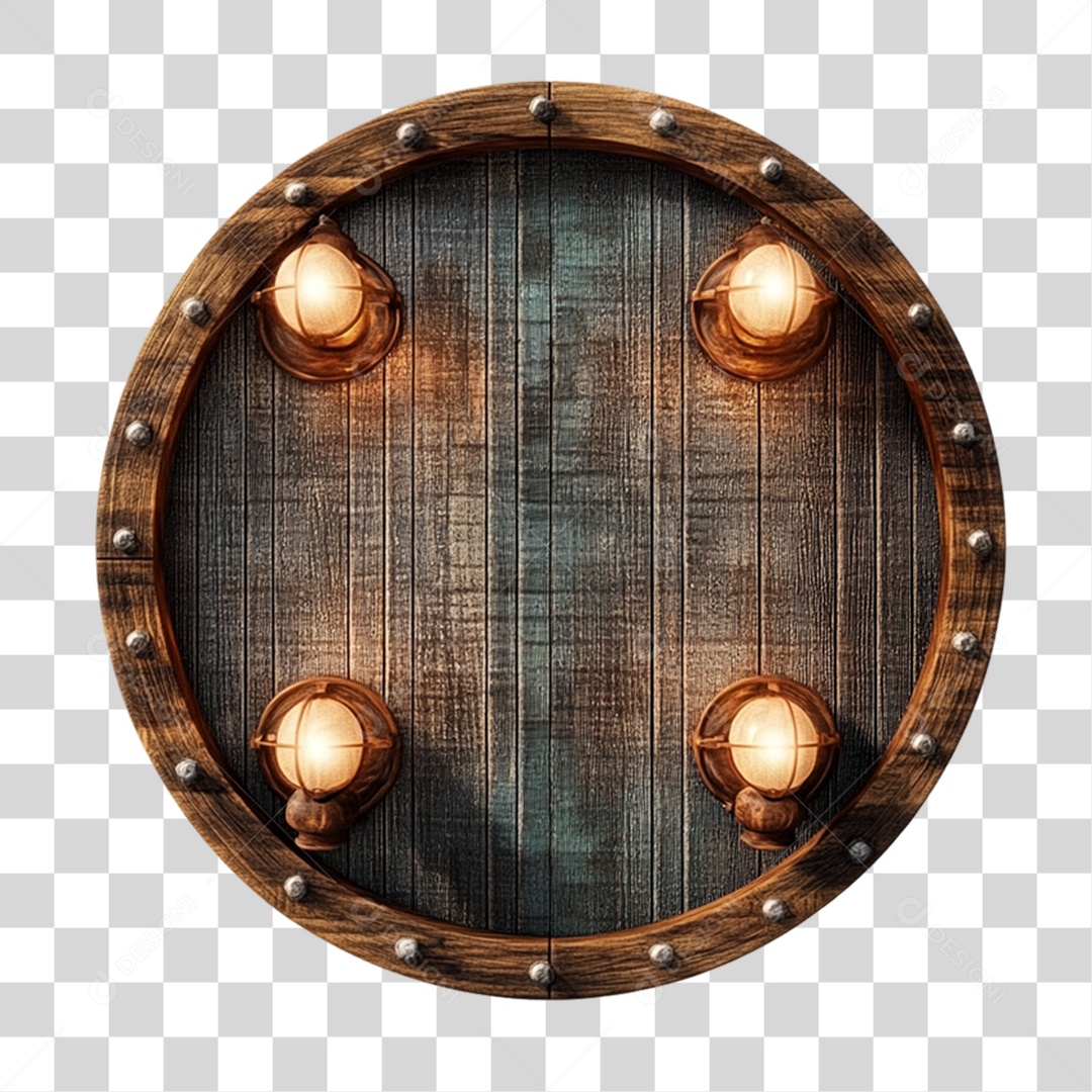 Placa de Madeira PNG Transparente