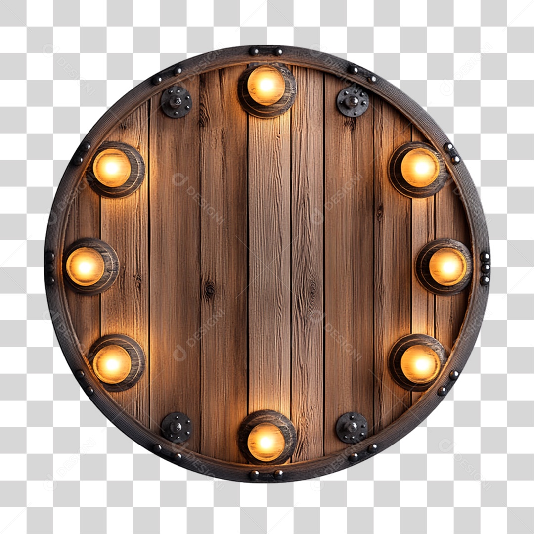 Placa de Madeira PNG Transparente
