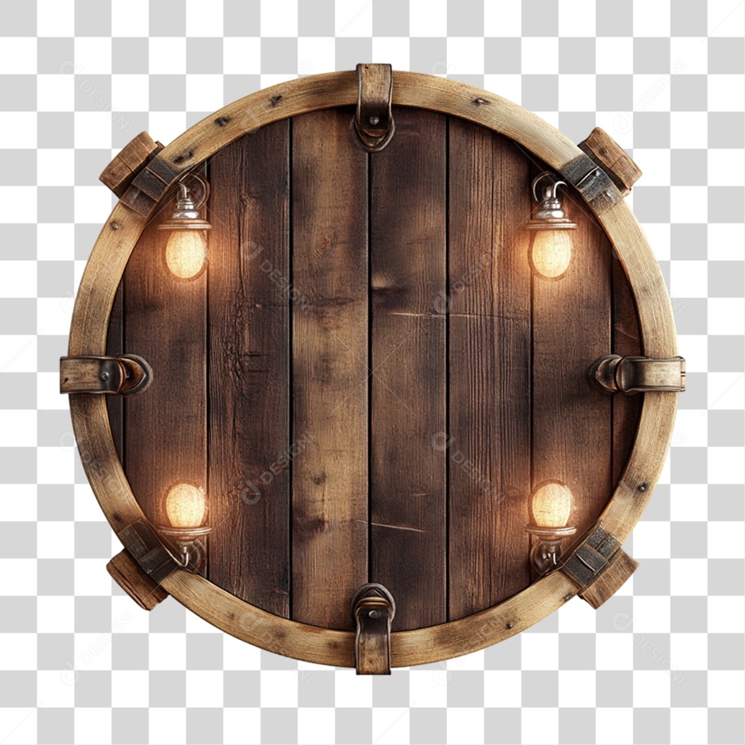 Placa de Madeira PNG Transparente