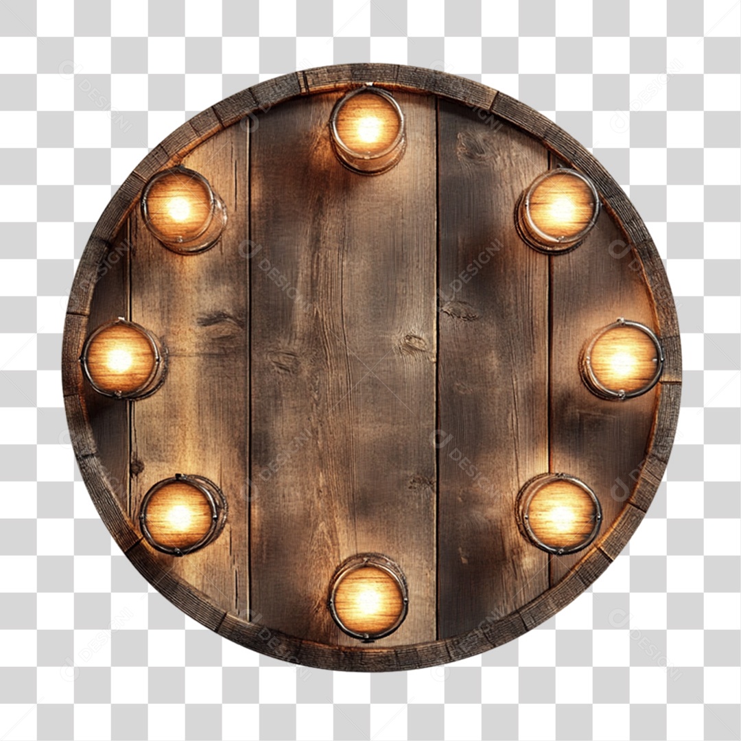 Placa de Madeira PNG Transparente