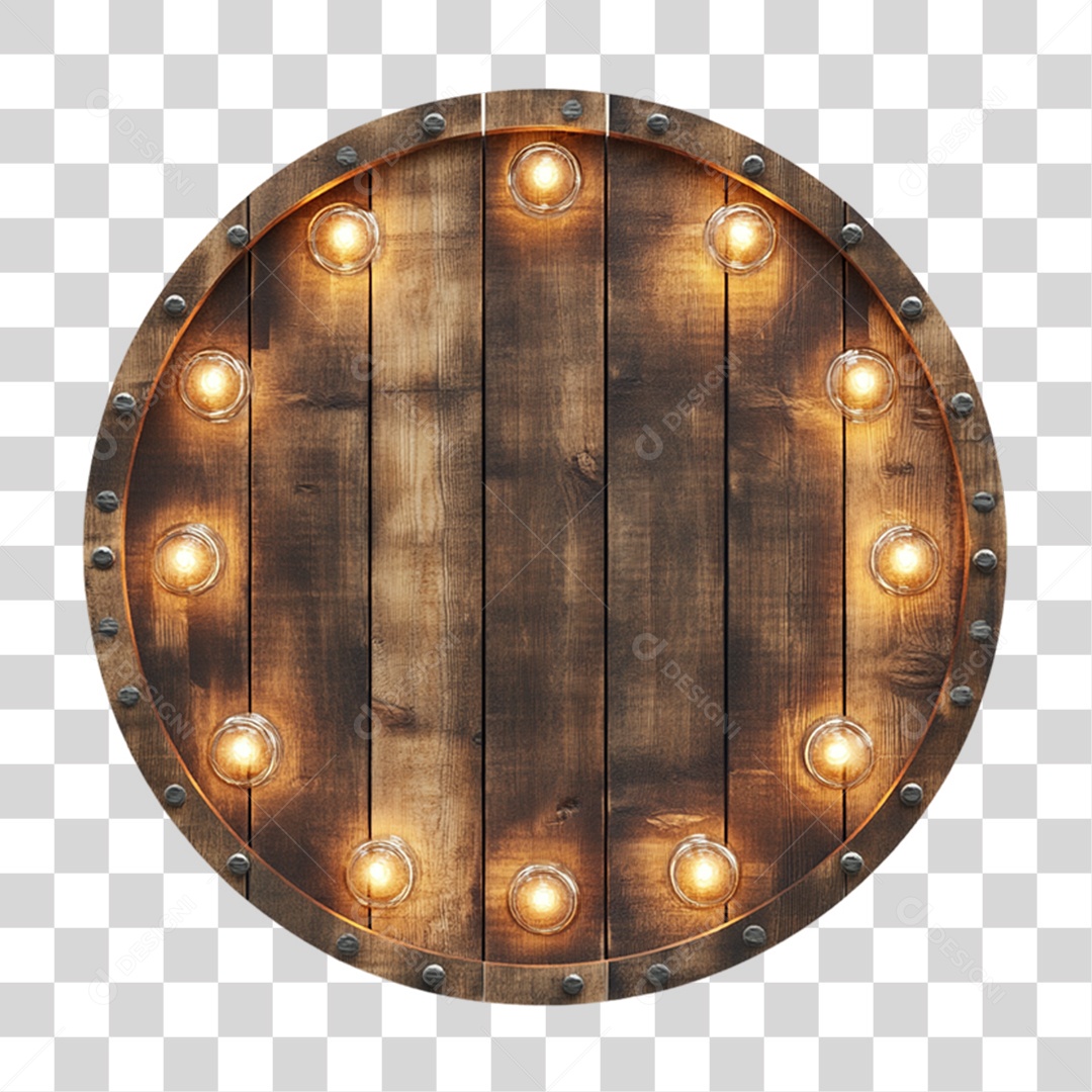 Placa de Madeira PNG Transparente