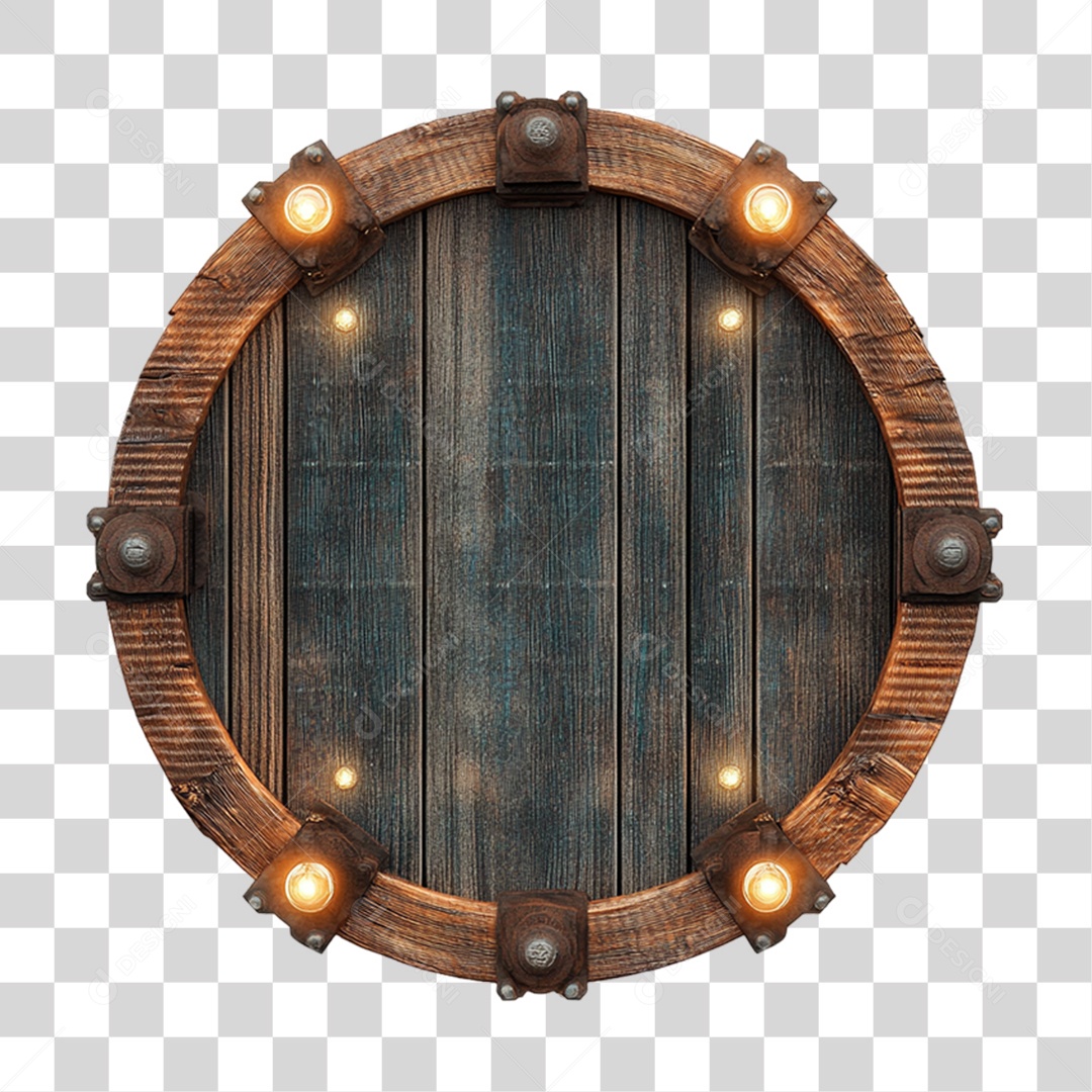 Placa de Madeira PNG Transparente