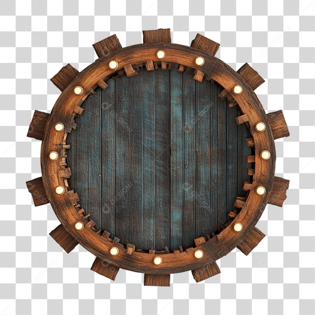 Placa de Madeira PNG Transparente