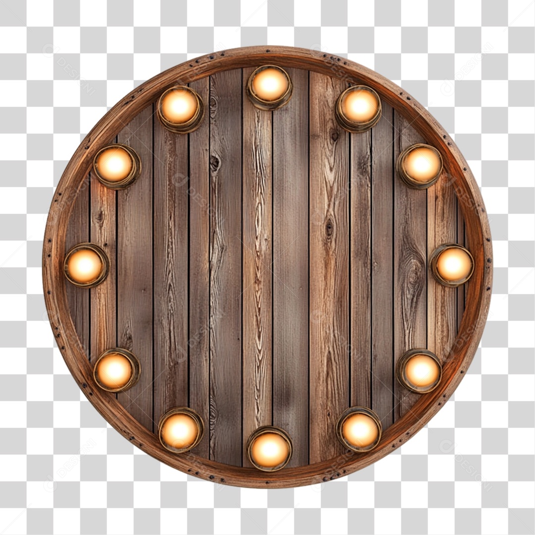 Placa de Madeira PNG Transparente