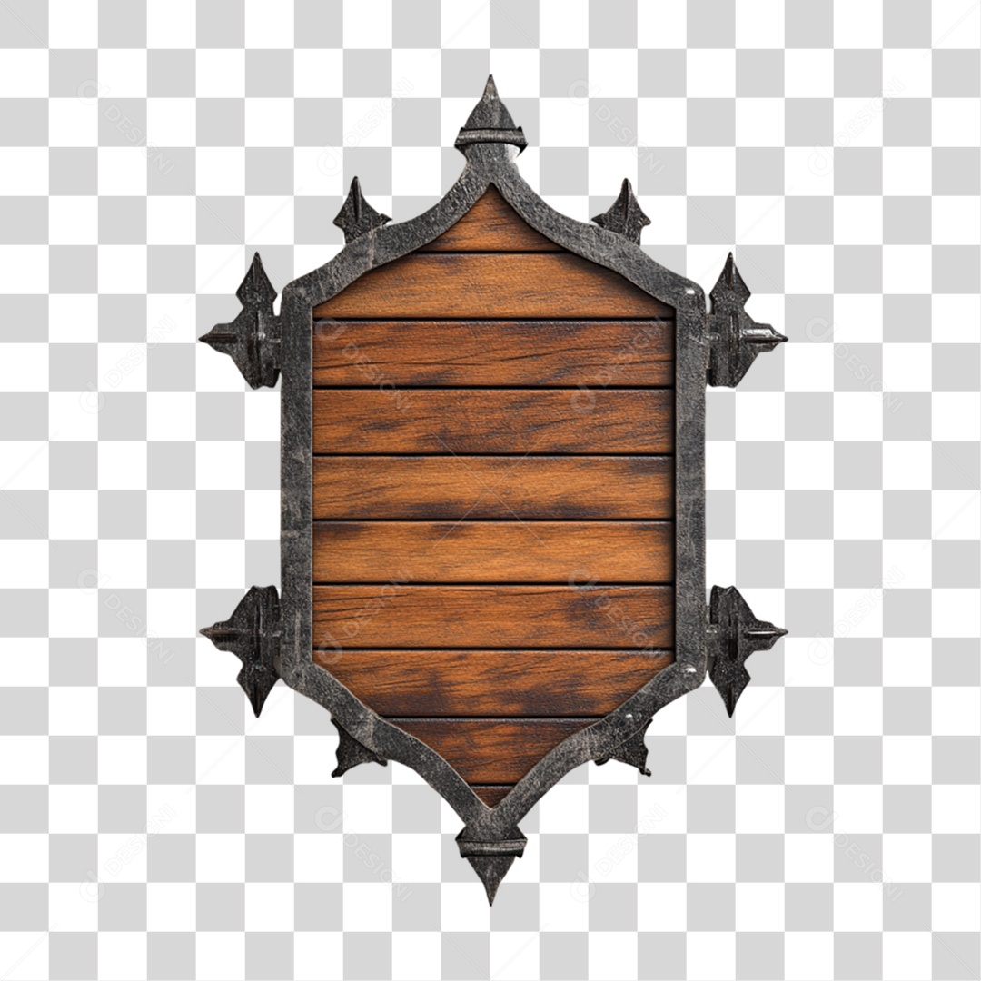 Placa de Madeira PNG Transparente