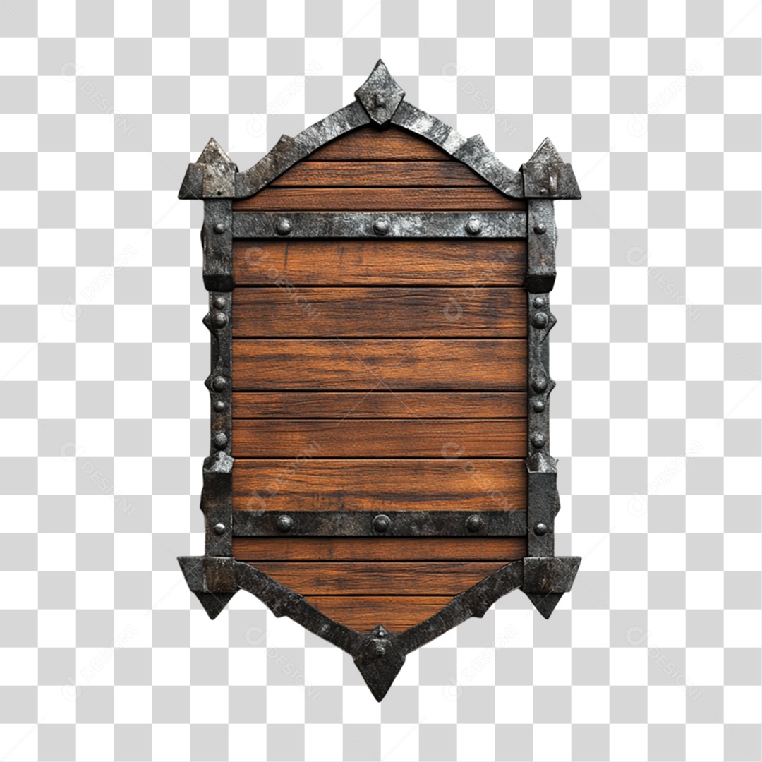 Placa de Madeira PNG Transparente