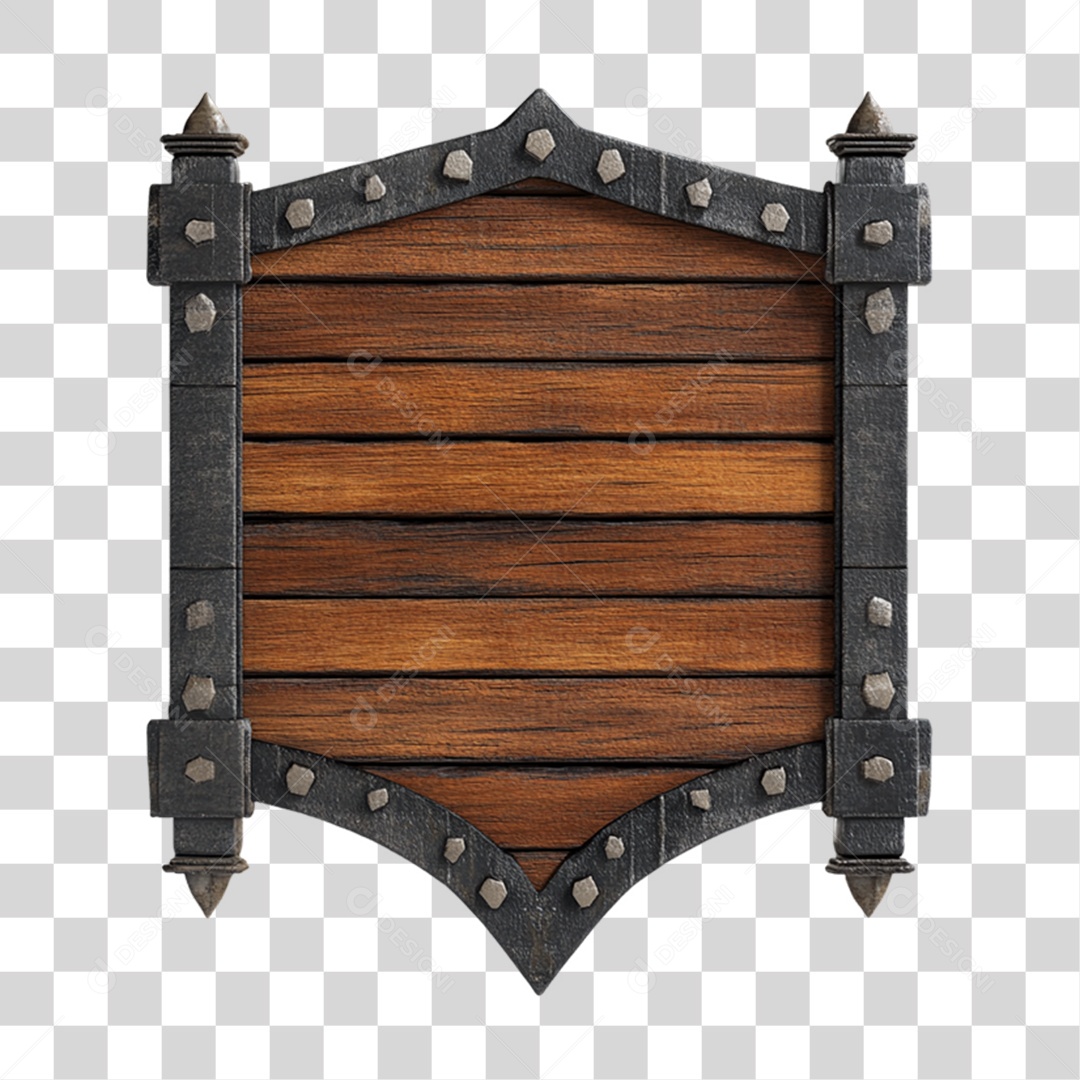 Placa de Madeira PNG Transparente