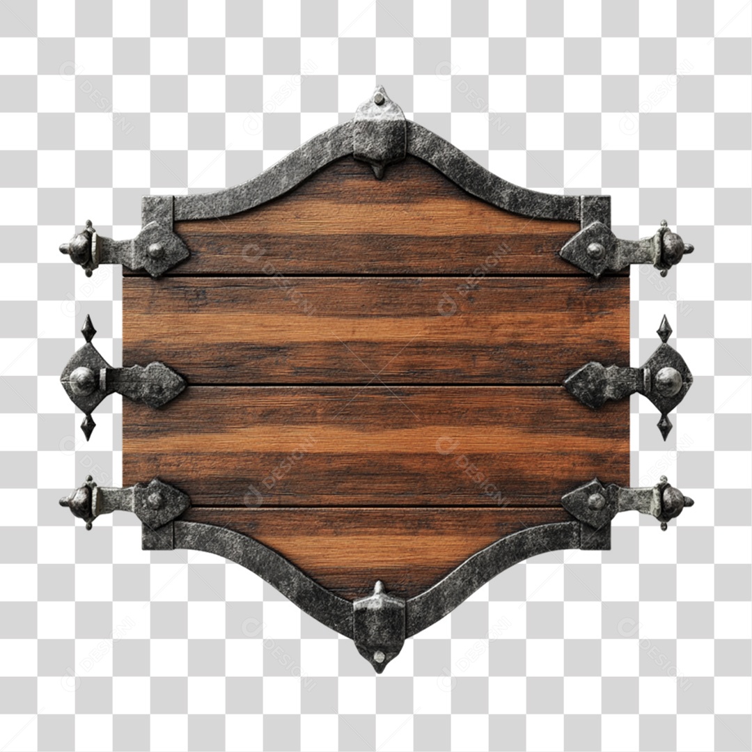 Placa de Madeira PNG Transparente