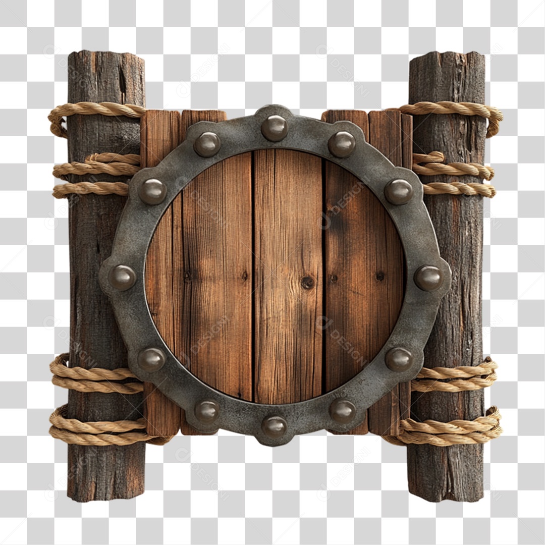 Placa de Madeira PNG Transparente