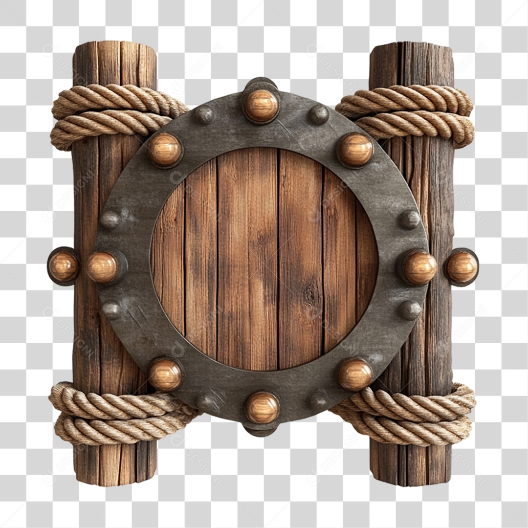 Placa de Madeira PNG Transparente