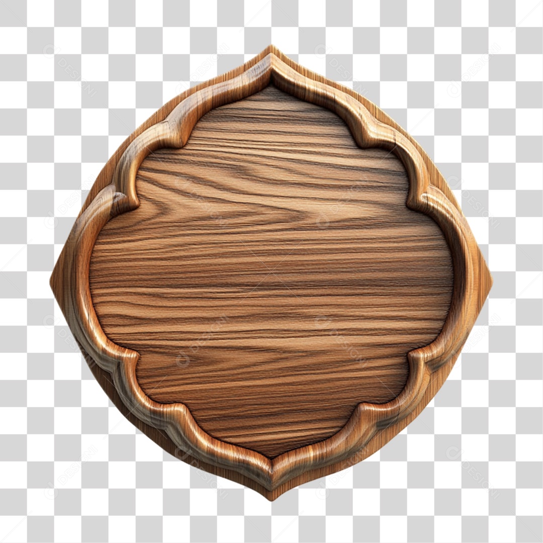 Placa de Madeira PNG Transparente