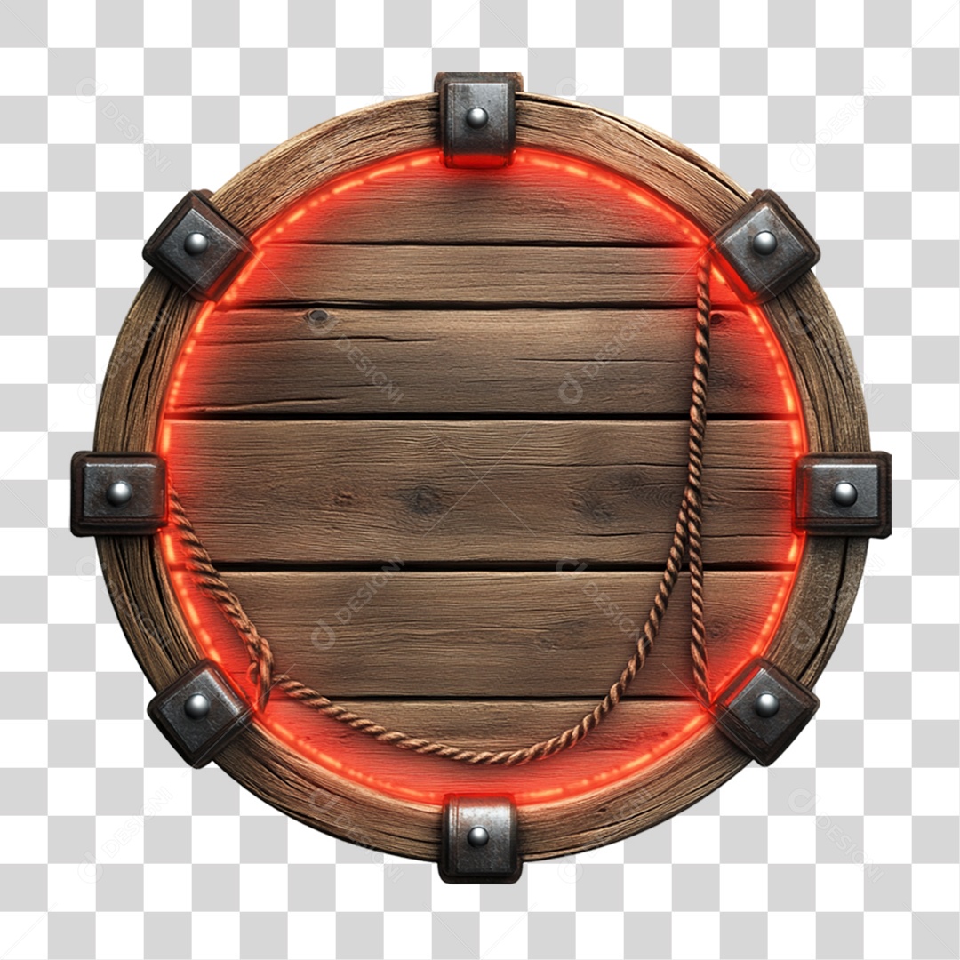 Placa de Madeira PNG Transparente