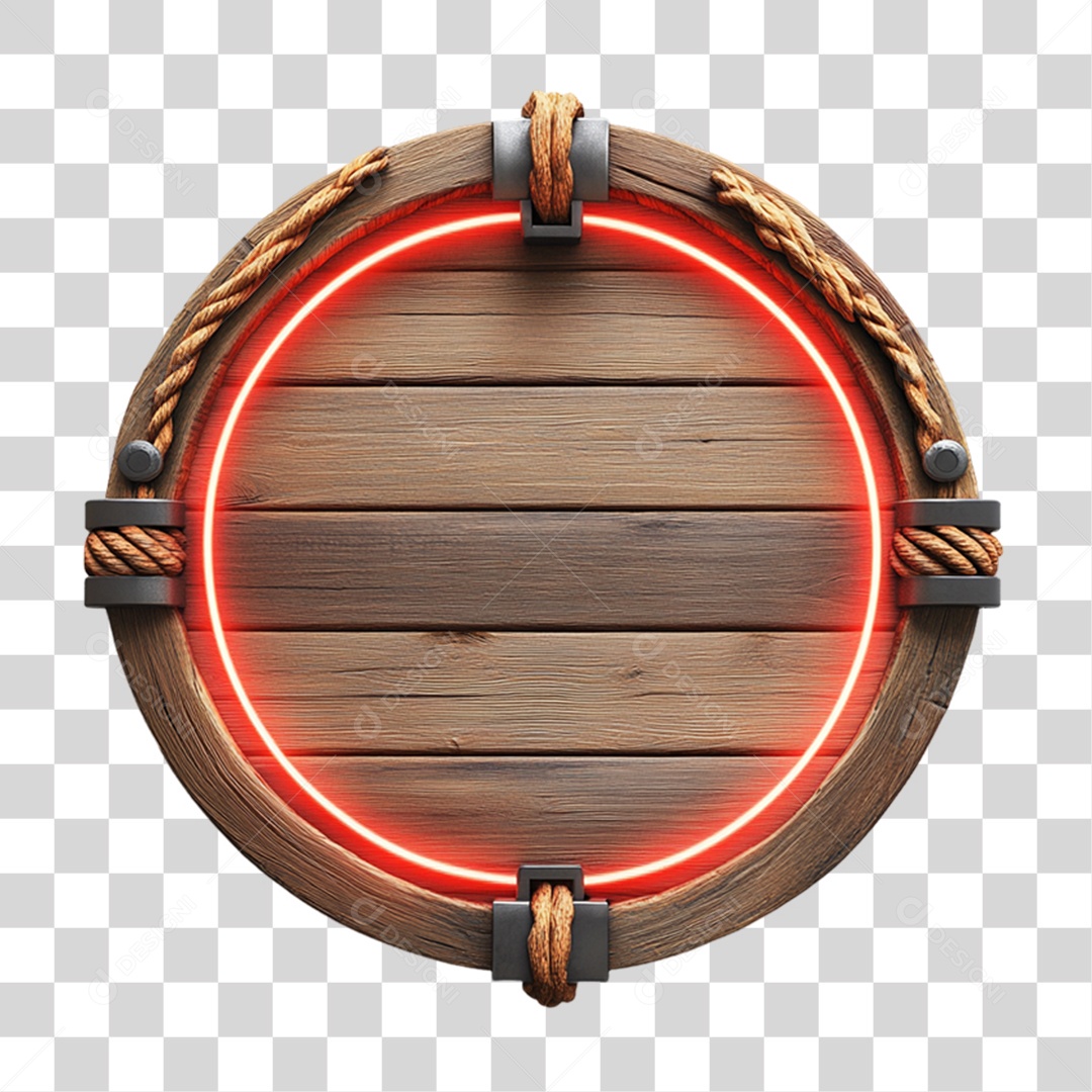 Placa de Madeira PNG Transparente