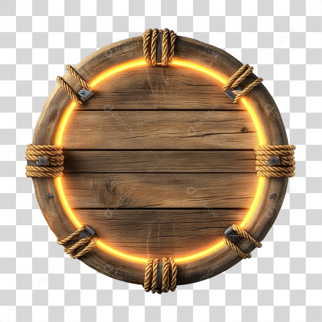 Placa de Madeira PNG Transparente