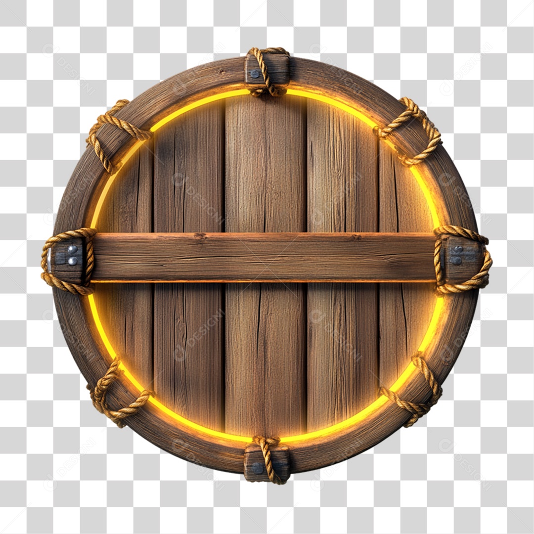 Placa de Madeira PNG Transparente