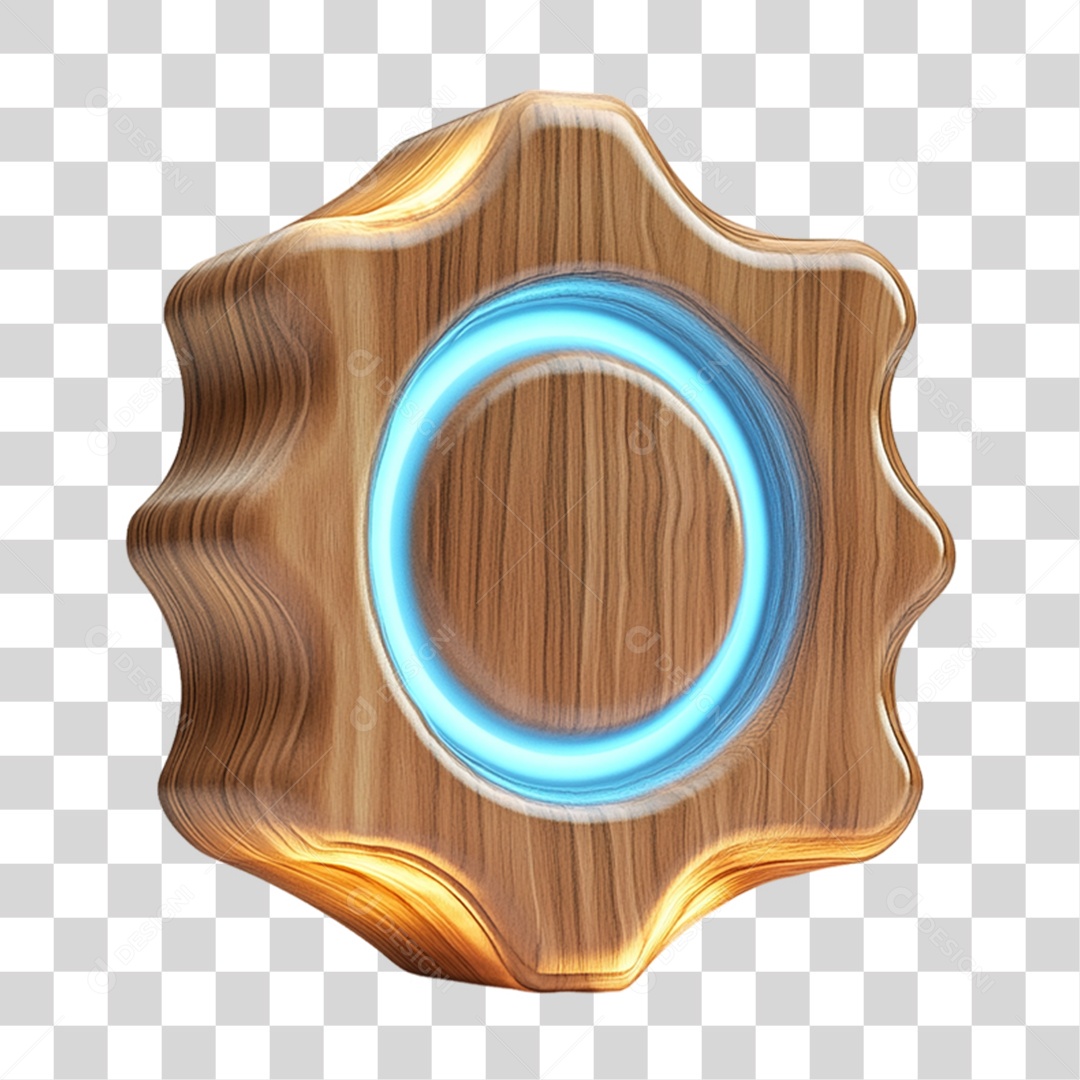 Placa de Madeira PNG Transparente