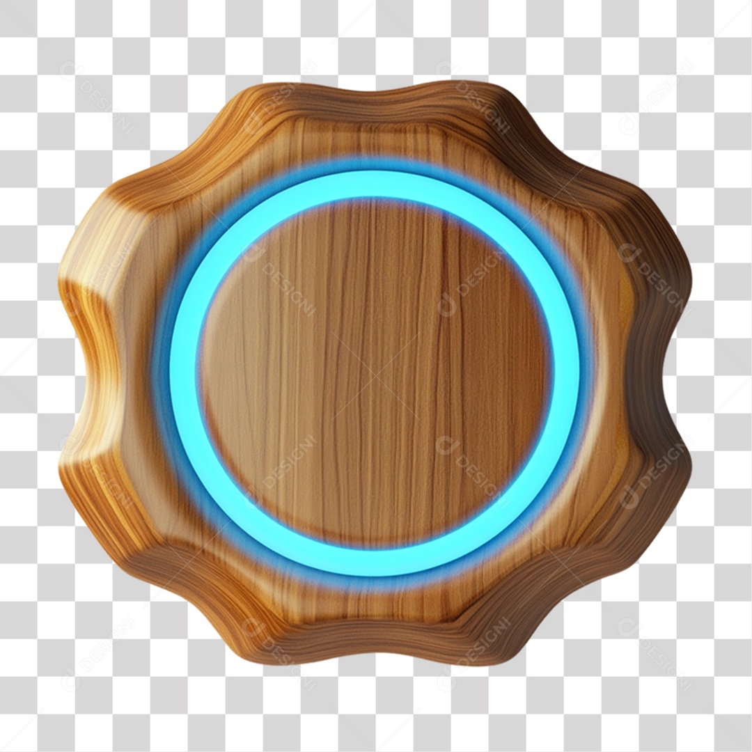 Placa de Madeira PNG Transparente