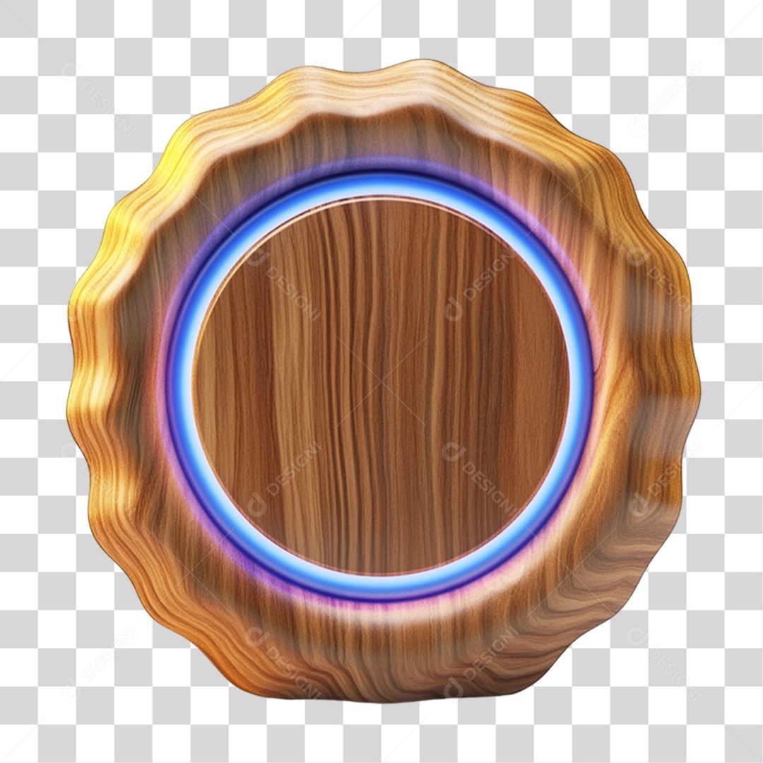 Placa de Madeira PNG Transparente