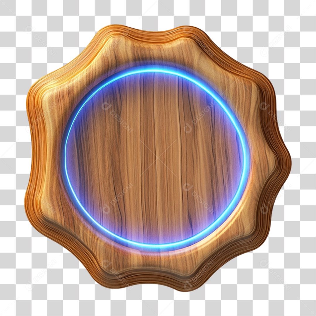 Placa de Madeira PNG Transparente