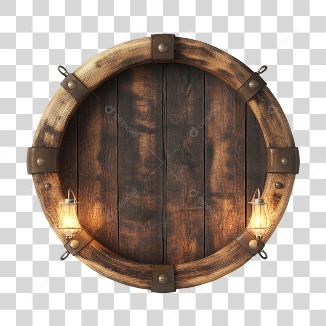 Placa de Madeira PNG Transparente