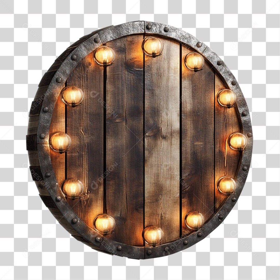 Placa de Madeira PNG Transparente