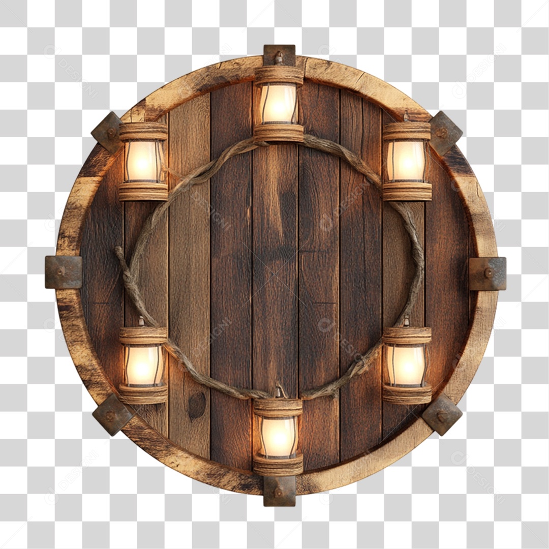 Placa de Madeira PNG Transparente