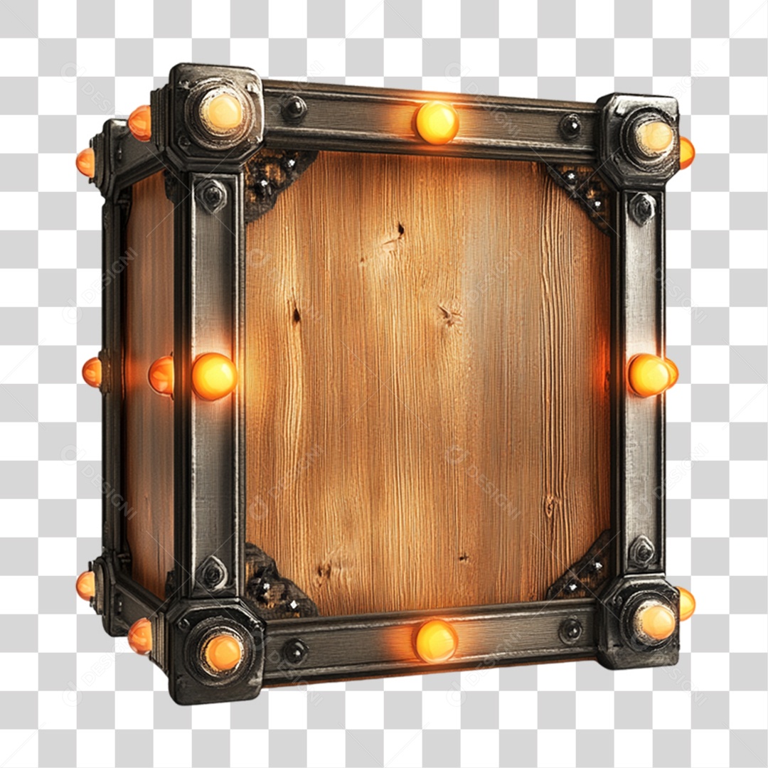 Placa de Madeira PNG Transparente