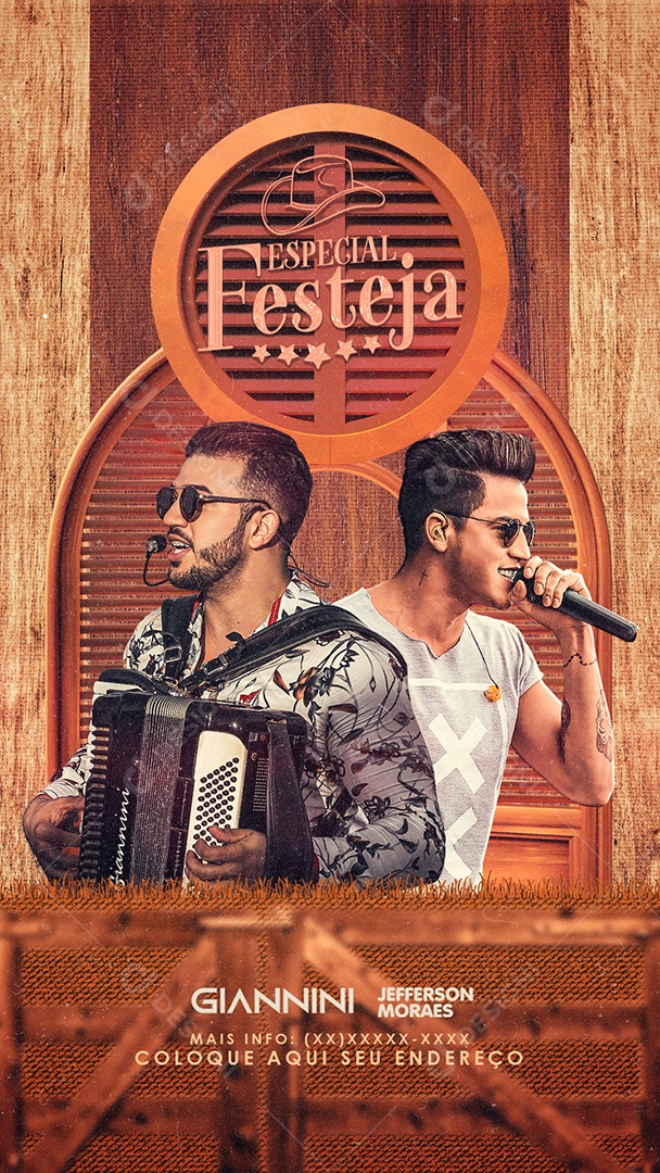 Story Flyer Especial Festeja Social Media PSD Editável