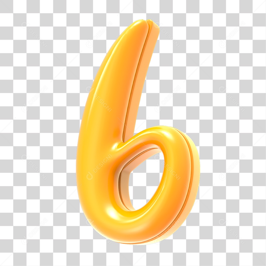 Número Numeração 6 PNG Transparente