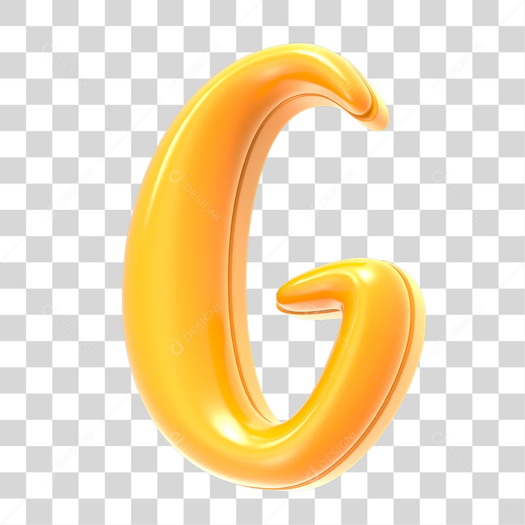 Alfabeto Letra G PNG Transparente