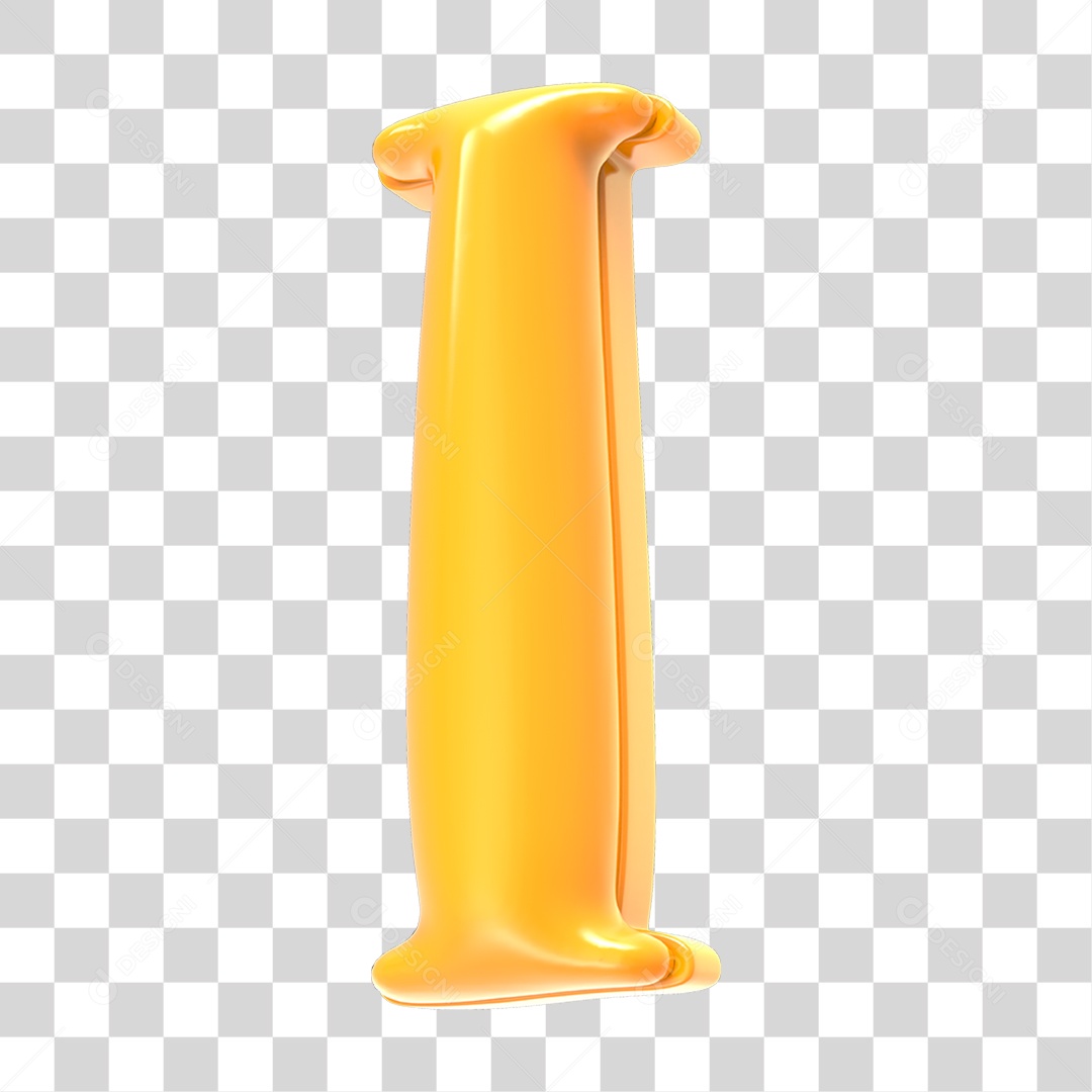 Alfabeto Letra I PNG Transparente