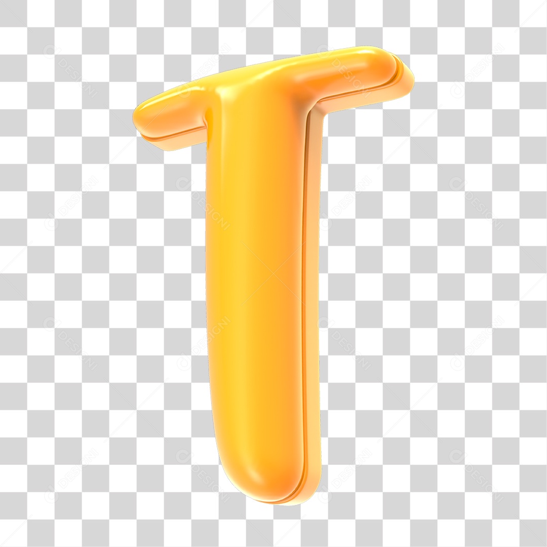 Alfabeto Letra T PNG Transparente