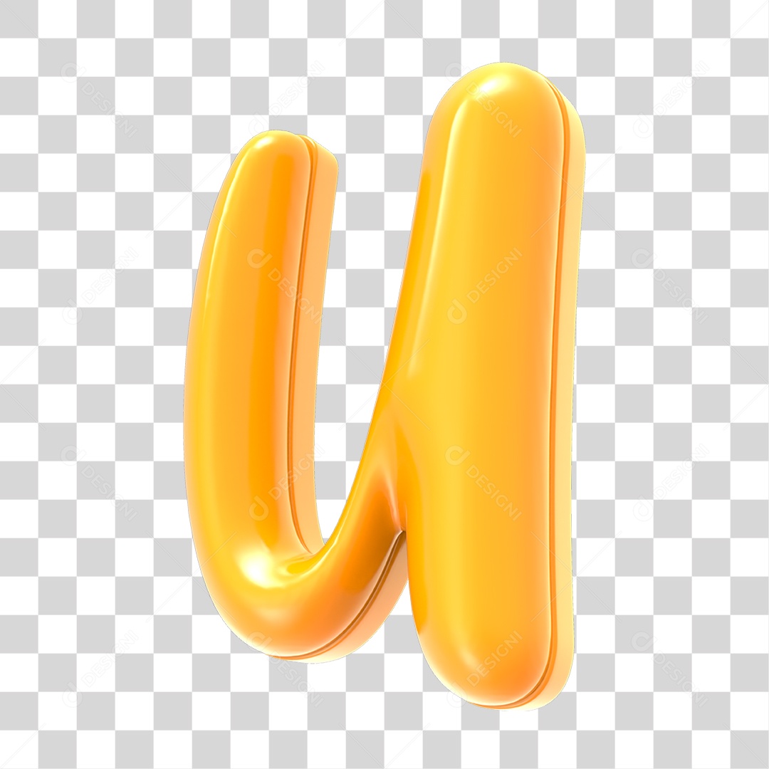 Alfabeto Letra U PNG Transparente