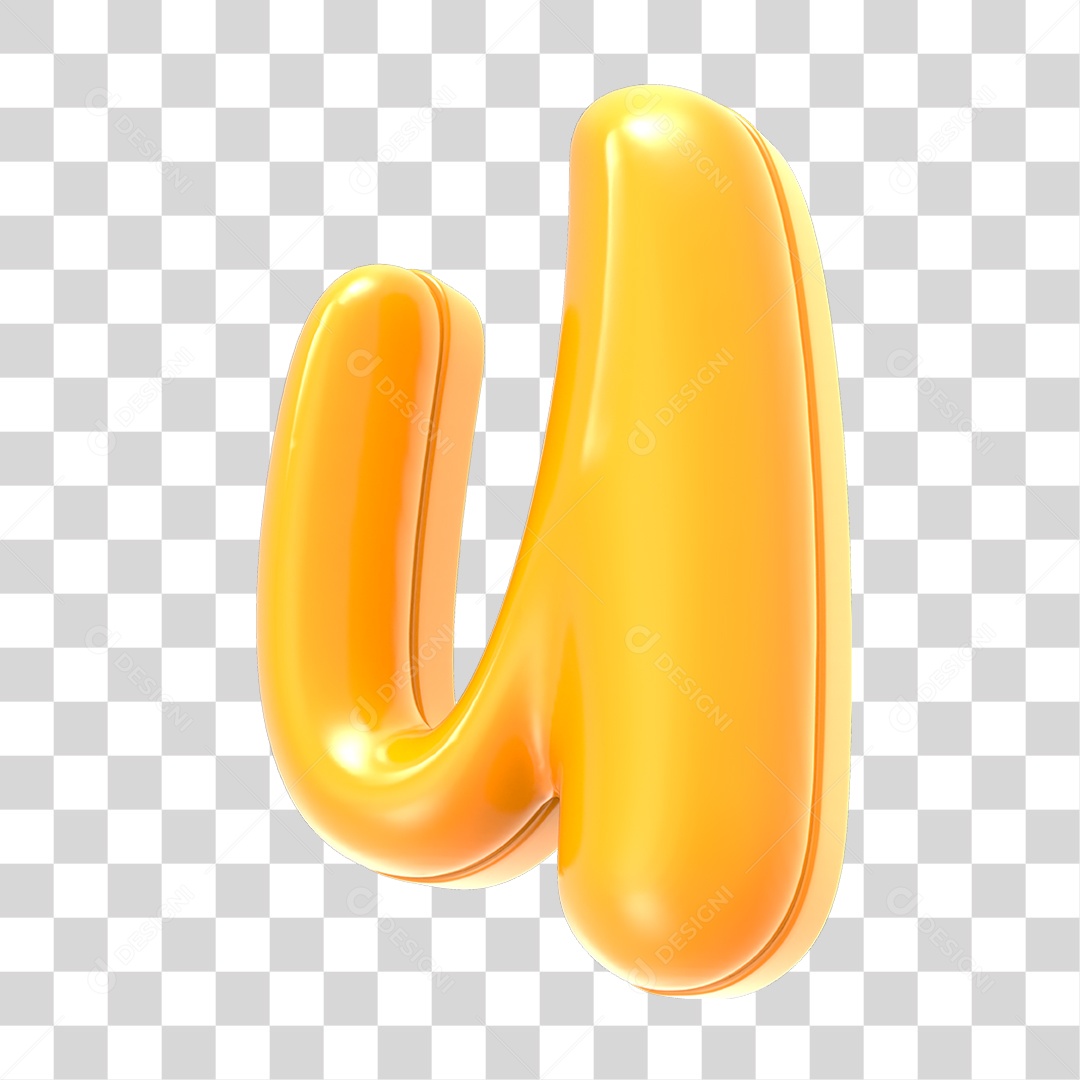 Alfabeto Letra U PNG Transparente