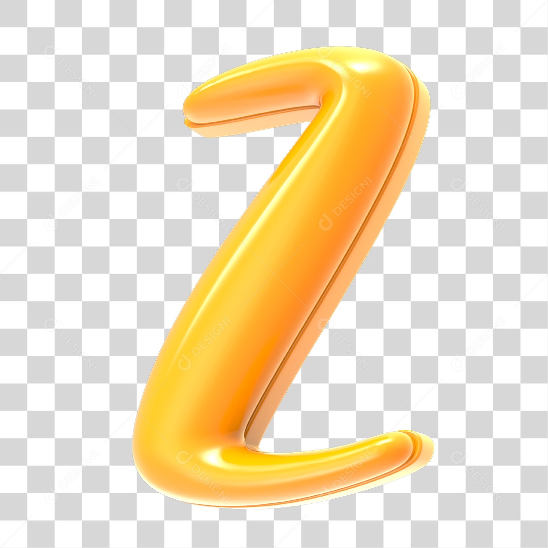 Alfabeto Letra Z PNG Transparente