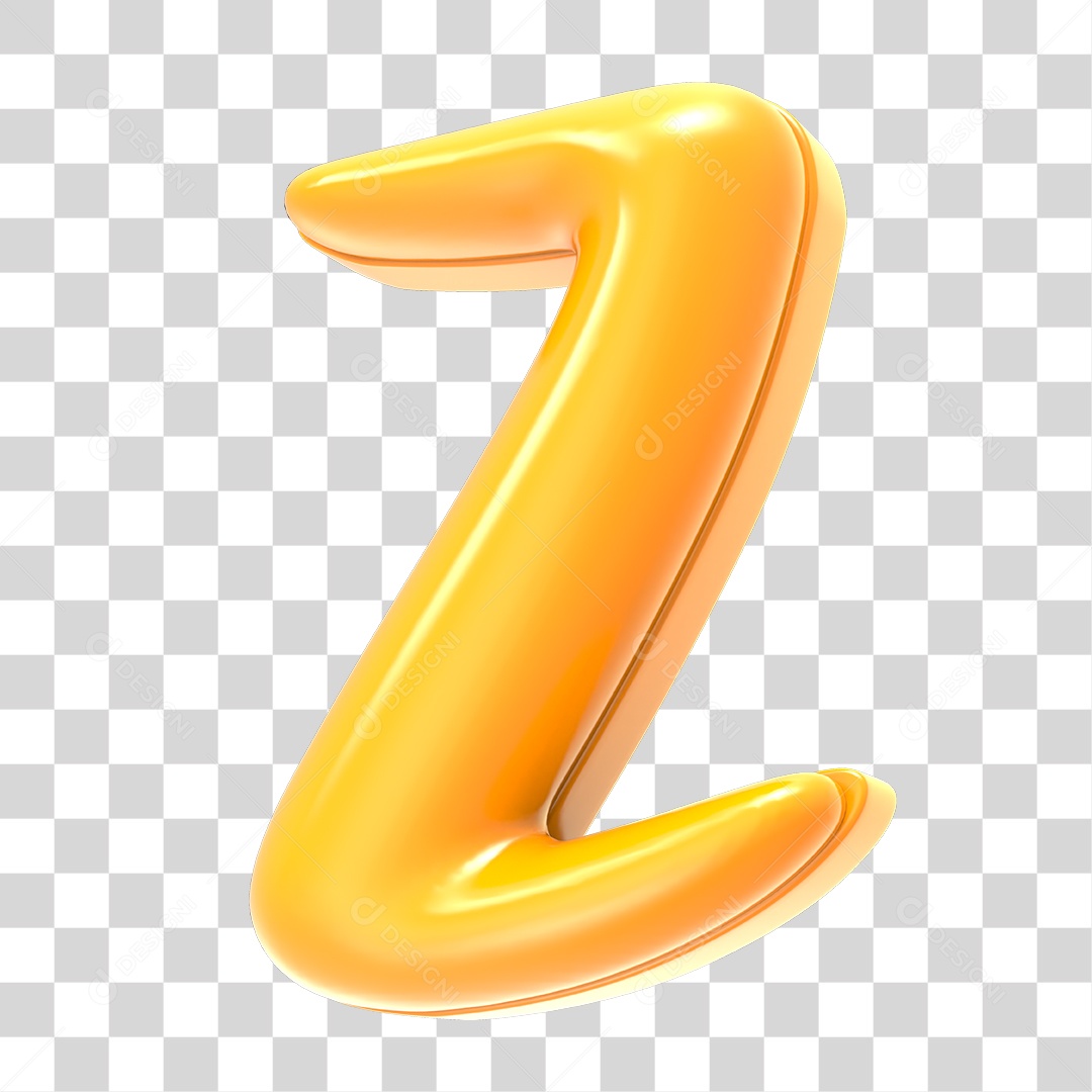 Alfabeto Letra Z PNG Transparente