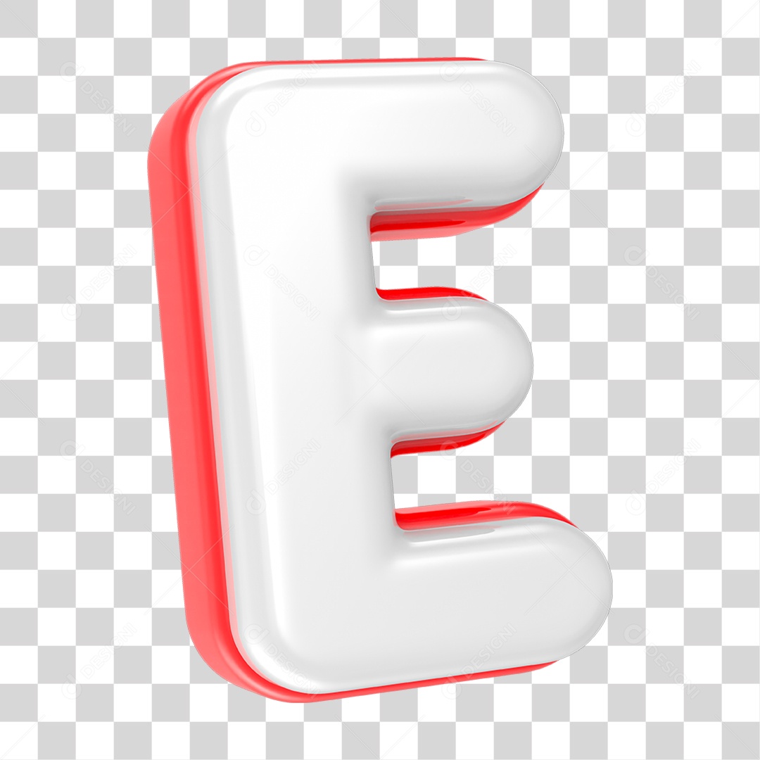 Alfabeto Letra E PNG Transparente