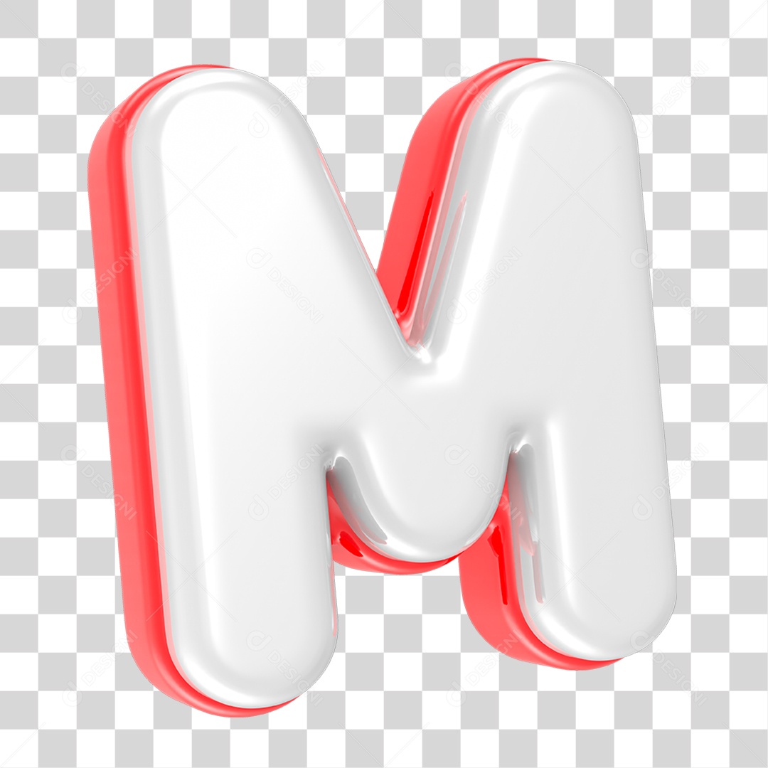 Alfabeto Letra M PNG Transparente