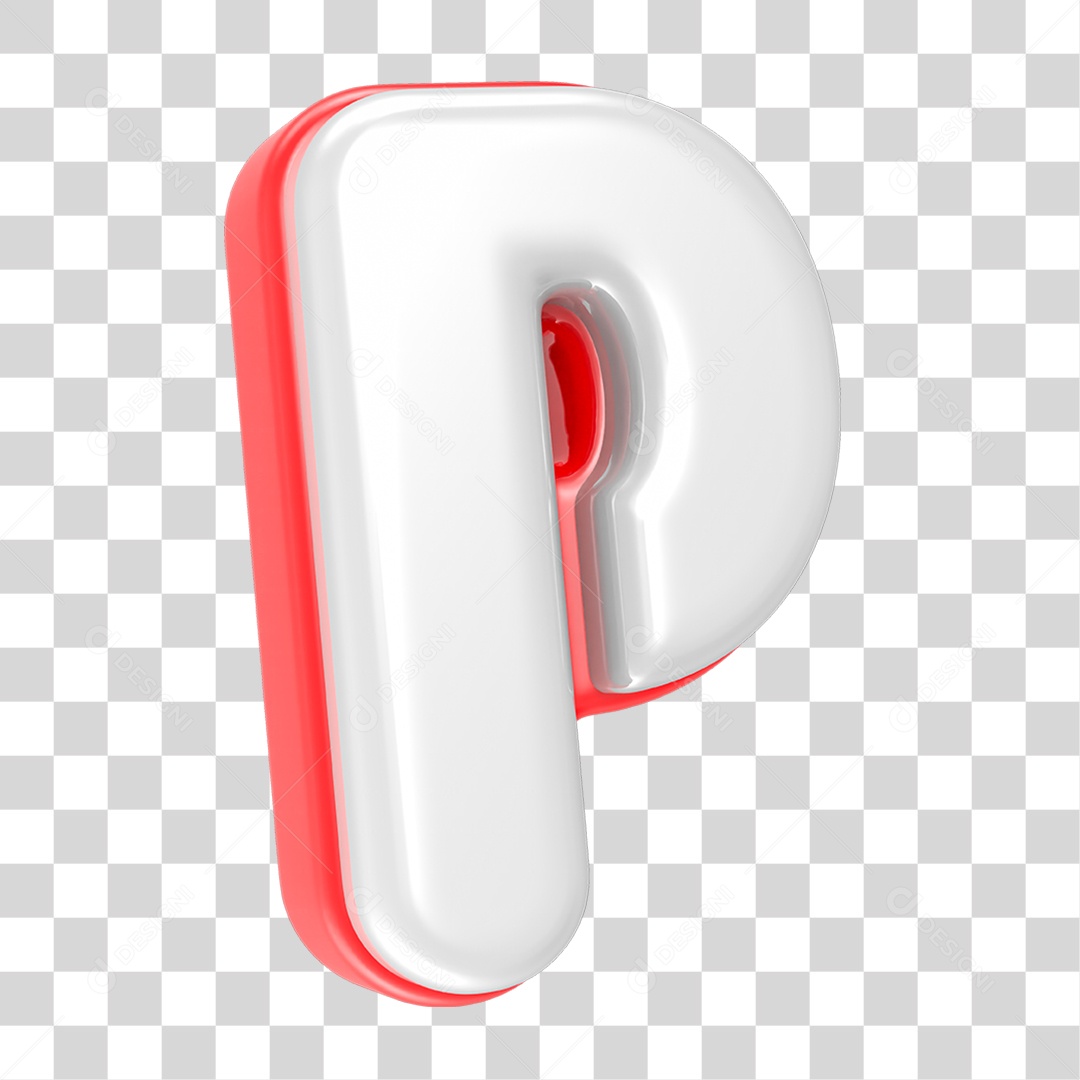 Alfabeto Letra P PNG Transparente