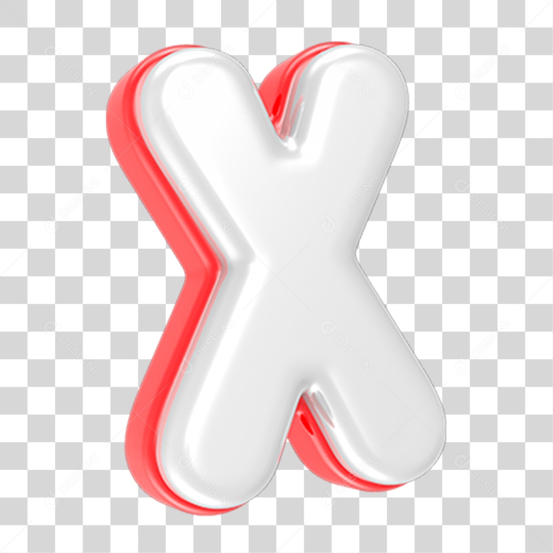 Alfabeto Letra X PNG Transparente