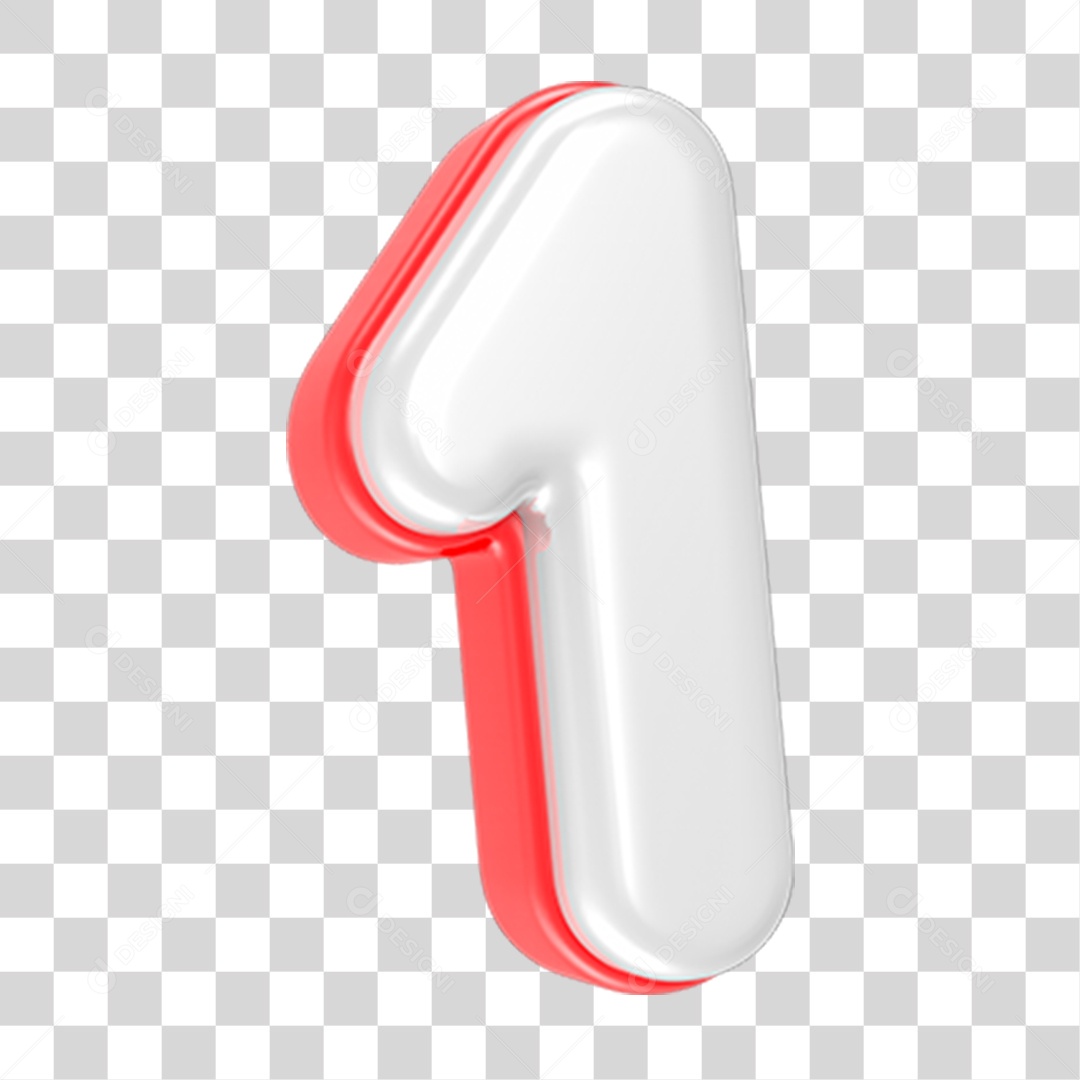 Número Numeração 1 PNG Transparente