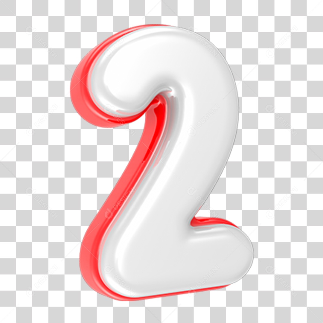 Número Numeração 2 PNG Transparente