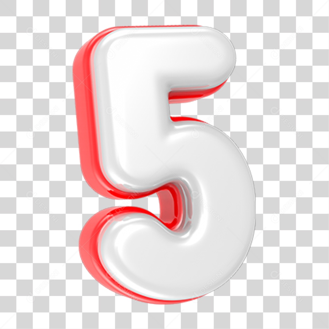 Número Numeração 5 PNG Transparente