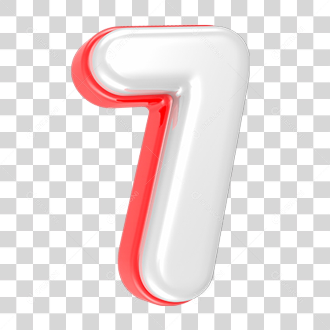 Número Numeração 7 PNG Transparente