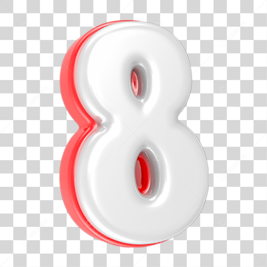 Número Numeração 8 PNG Transparente