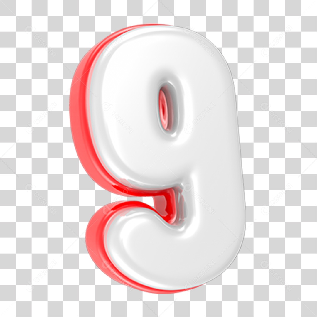 Número Numeração 9 PNG Transparente