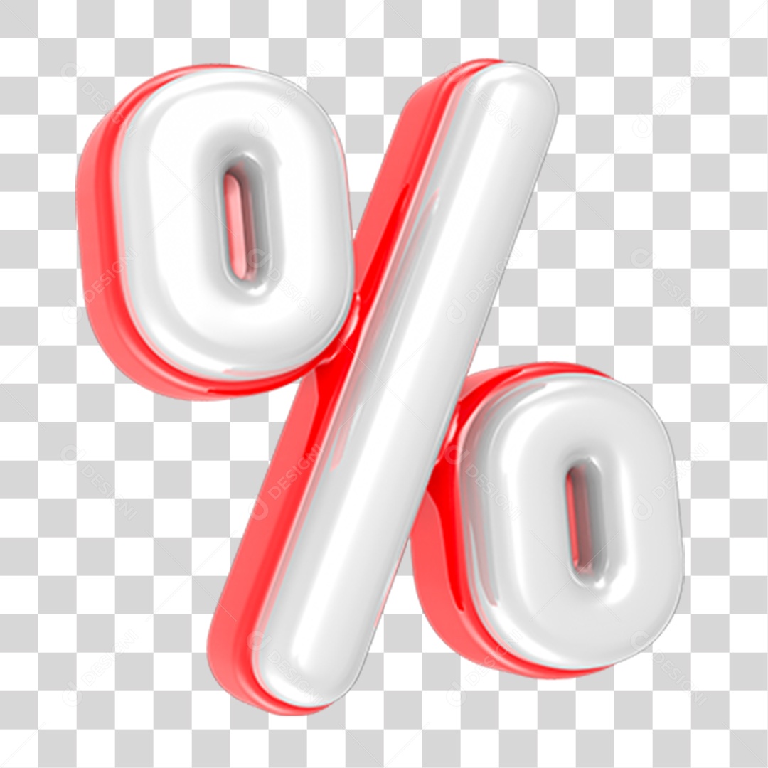 Símbolo Porcentagem % PNG Transparente