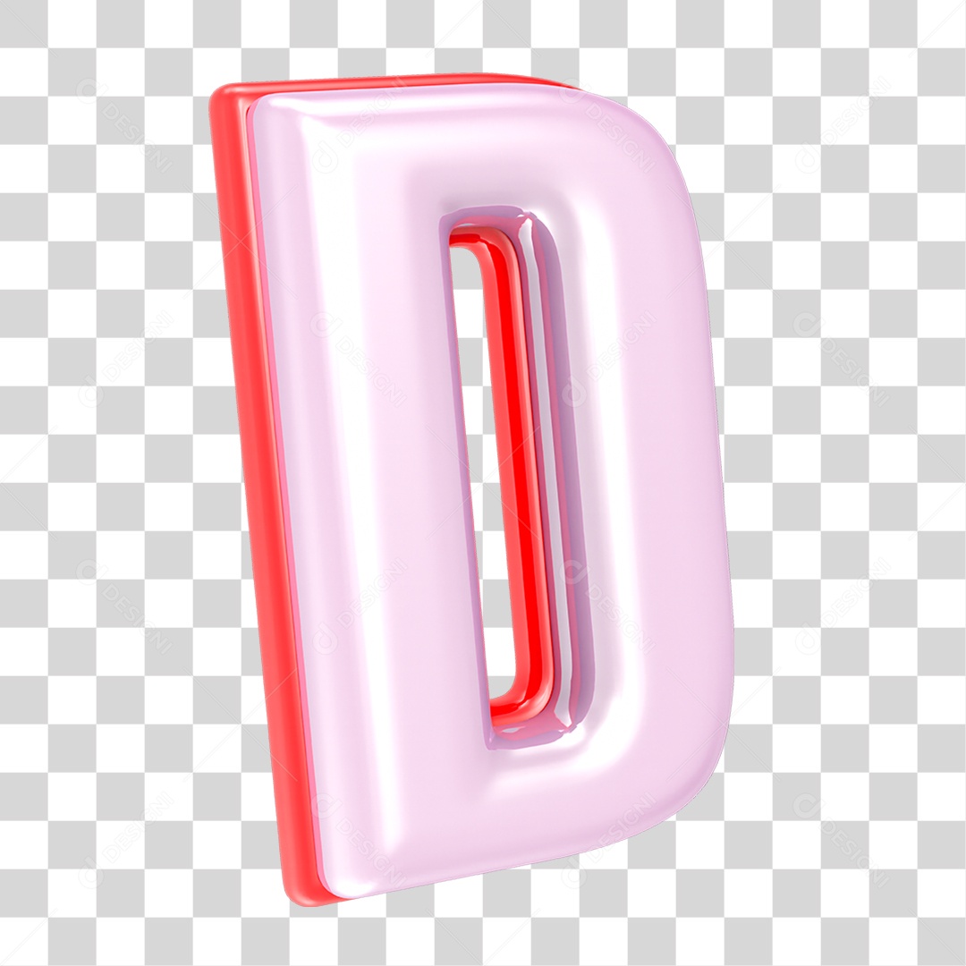 Alfabeto Letra D PNG Transparente
